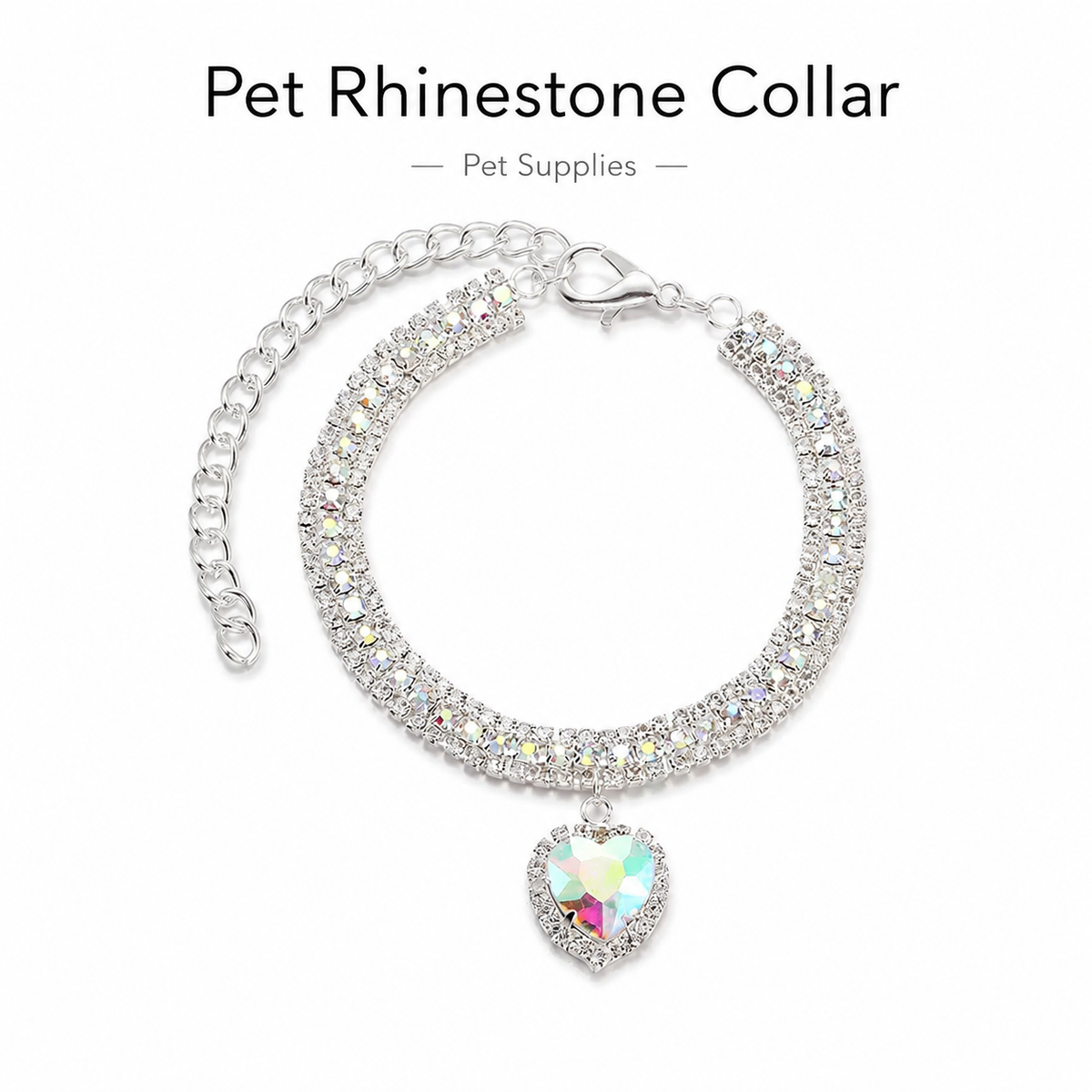 Sparkling Rhinestone Pet Necklace — view 8