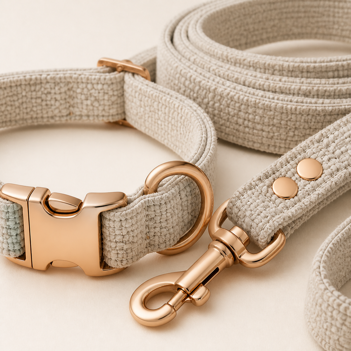 Nordic Dune Woven Collar & Leash Set — view 3