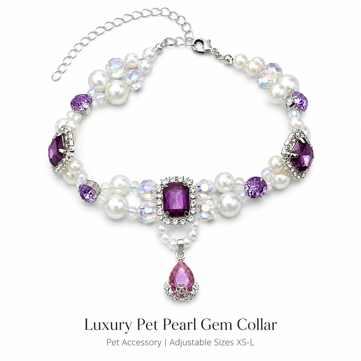 Princess Beaded Pet Collar — view 7
