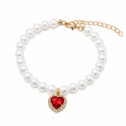 Elegant Beaded Pet Necklace — view 8