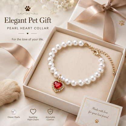 Elegant Beaded Pet Necklace — view 4