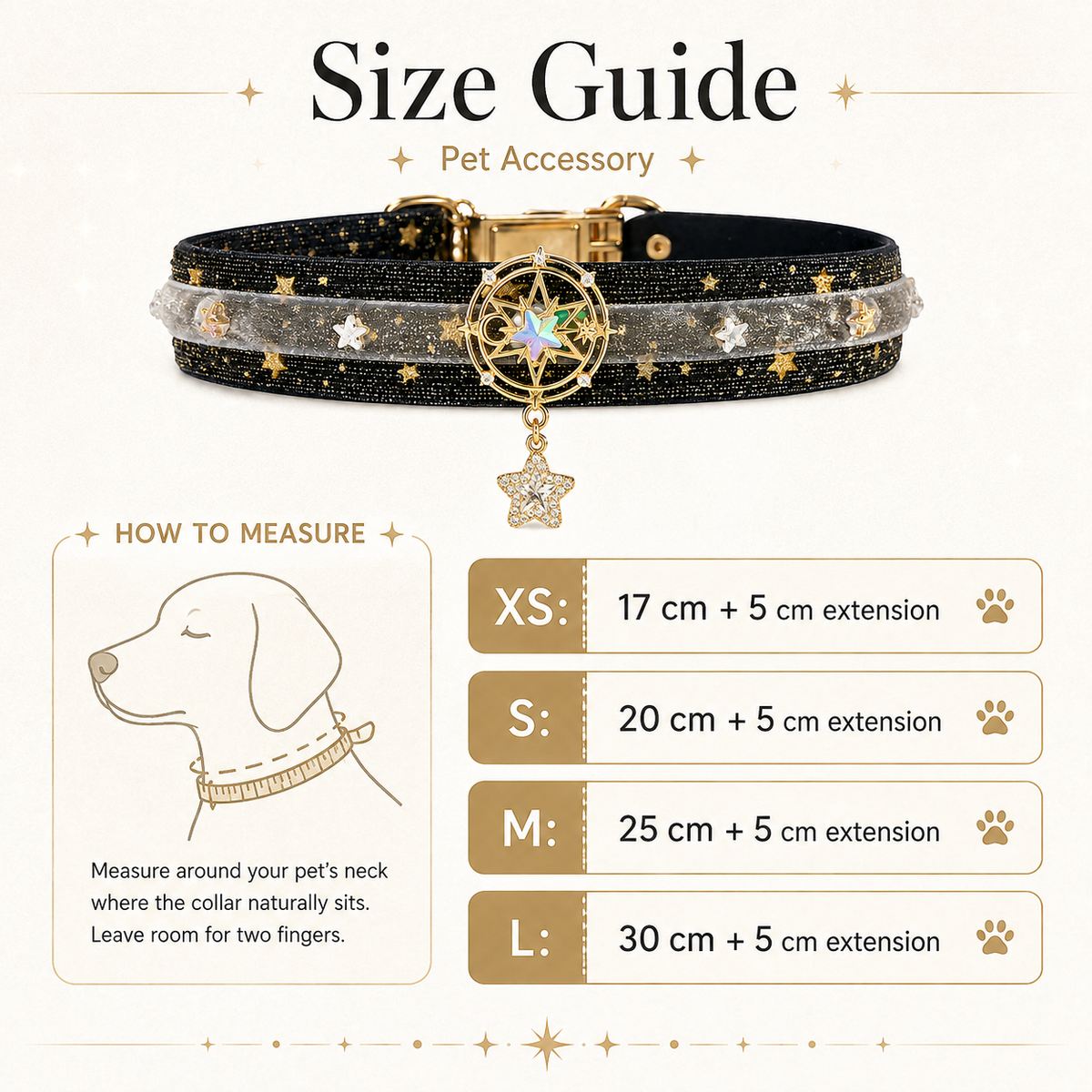 Black Star Velvet Pet Choker — view 1