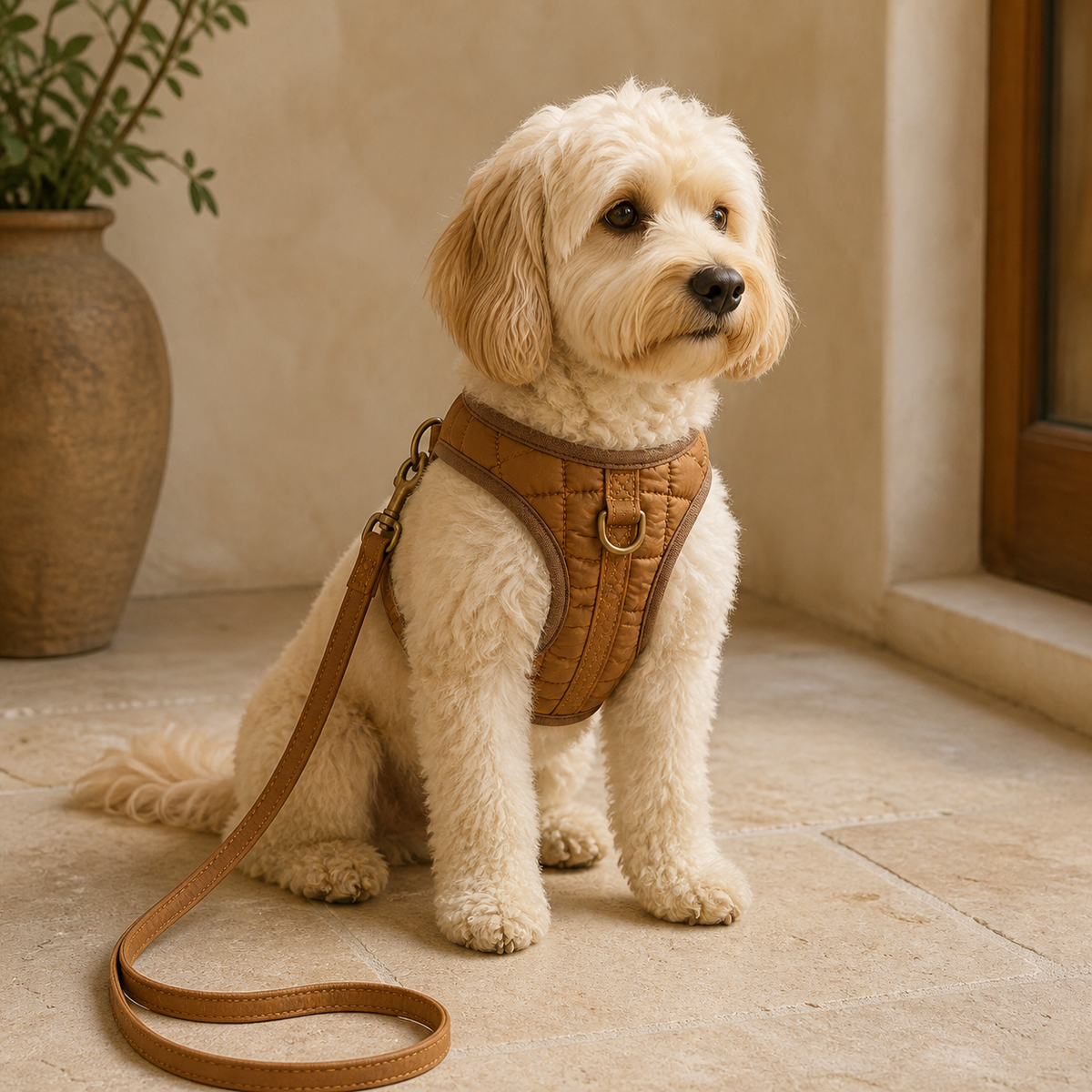 Dune Quilted Step-in Harness & Walk Set — view 2