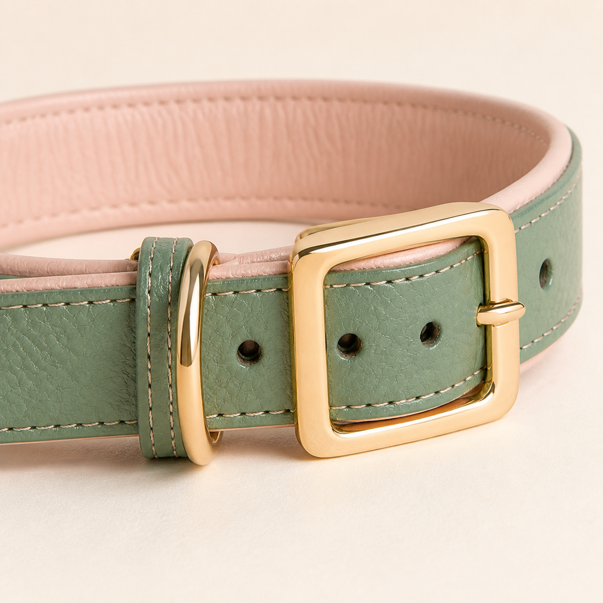 Highland Sage Dual-Tone Leather Collar — view 3