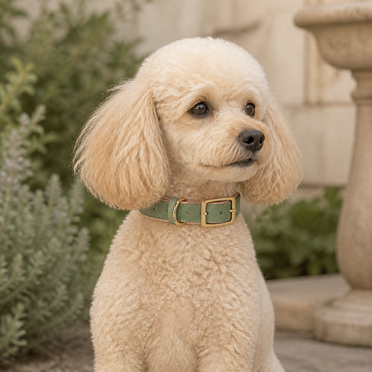 Highland Sage Dual-Tone Leather Collar — view 2
