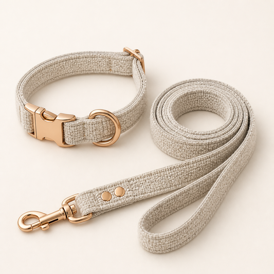 Nordic Dune Woven Collar & Leash Set — view 1